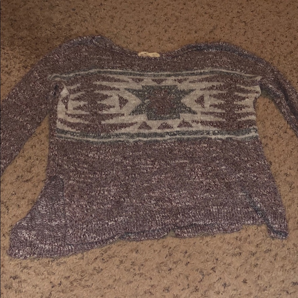 Hollister print sweater